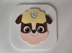 Rompecabezas educativo infantil Patrulla Canina - Rubble - Modelo de impresión 3D gratuito