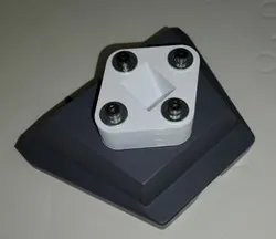 Starlink Gen 3 (v3) standard antenna mobility mounting bracket to 1" square tube adapter