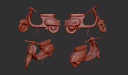 Vespa 50s 3D print model