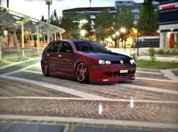 Volkswagen VW MK Golf 4 R32 BlackEdition CustomTuning Low-poly 3D model