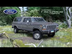 1978 F350 SuperCab with Bed Cap 3D model