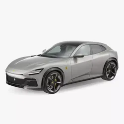 2023 Ferrari Purosangue SUV Grey 3D model