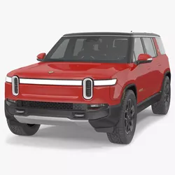 2023 Rivian R1S Quad Motor Red 3D model