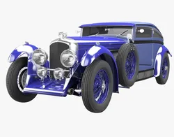 Bentley Blue Train 3D model