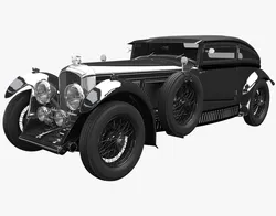 Bentley Blue train Black  3D model