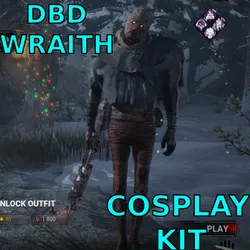 Cosplay Dead By daylight DBD Wraith Default Bad Omen Cosmetic, Outfit COstume, Gift, HOliday, Halloween, Free,
