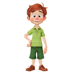 Cute Cartoon Boy - Timmy Style