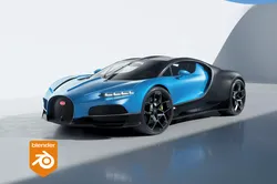 Daylight Studio Car scene for blender cycles 3D model