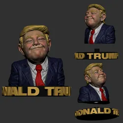 Donald Trump 3D Print Model - STL Files for 3D Printing