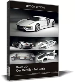 Dosch 3D - Car Details - Futuristic 3D model