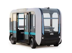 Driverless Bus Local Motors Olli - Rigged 3D model