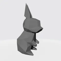 Low poly rabbit