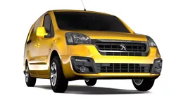 Peugeot Partner Van L2 Electric 2017 3D model