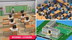 SimplePoly School Interiors - Low Poly Assets Low-poly 3D model