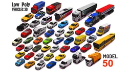 Vehicle-Pack-1 Low-poly 3D model