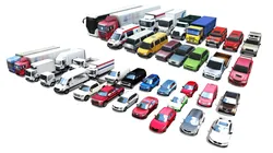 Vehicle Pack Lowpoly Low-poly 3D model