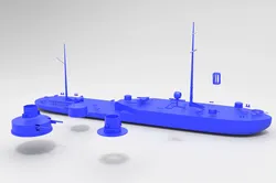 Vehicles & Machinery STL Descărcare - ORP Cracovia Polish River Monitor - arti4077