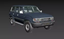 1997 Toyota Land Cruiser J80 Low-poly 3D model