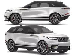 2018 Land Rover Range Rover Velar Indus Silver 3D model