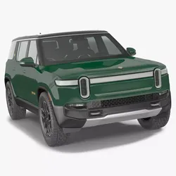 2023 Rivian R1S Simple Interior Green 3D model