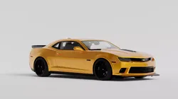 Camaro z28 2015 Low-poly 3D model