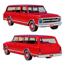 Chevrolet suburban 1967 3D model