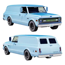 Chevrolet suburban 1969 panel truck 3D model