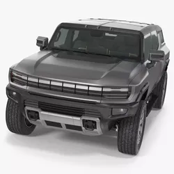 Electric Off-Road Vehicle SUV Black 3D model