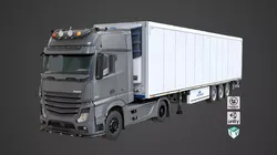 Generic Heavy Truck 03 Refrigerator Trailer Interior PBR  Low-poly 3D model