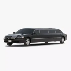 Generic Limousine Black 3D model