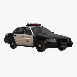 Generic Police Car 2 3D model