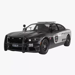 Generic Police Car 3D model