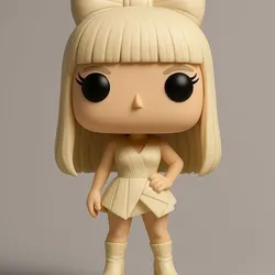 Lady Gaga Pop Figure – Bow Hair Edition (3D Printable Model)