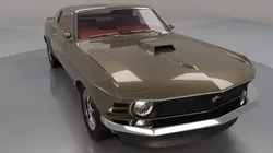 Mustang 1970 High Poly and Low Poly 3D model