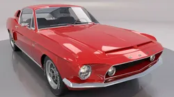 Mustang GT 350 1968 High Poly 3D model