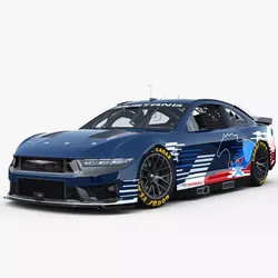 Nascar Mustang 2024 livey Template 3D model