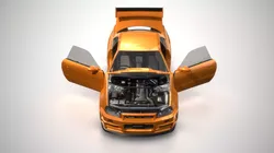 Nissan Skyline R34 GT-R Low-poly 3D model