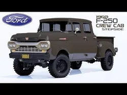 Pickup 1960 F250 Crew Cab Stepside 3D model