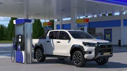Pickup Truck Gas Station 3D model