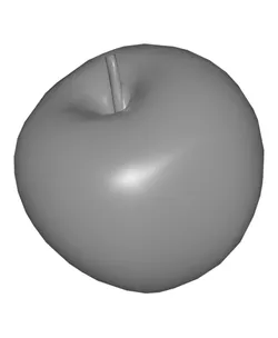 Realistic Red Apple