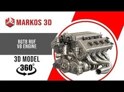 RGT8 RUF - V8 Engine 3D model