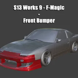S13 Works 9 - F-Magic front bumper
