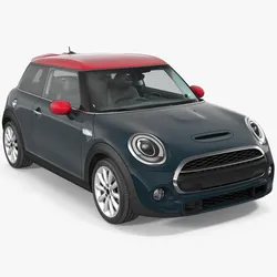 Small Economy Three Door Generic Car 3D model