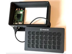 Stream Deck XL Wall Mount with room for a Raspberry Pi 4