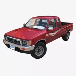 Toyota Hilux SR5 pickup Low-poly 3D model