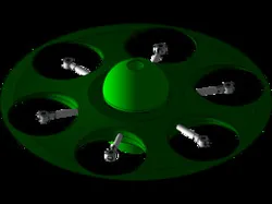 UFO hexacopter drone 5456