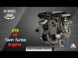 V6 V8 V12 Full internal and external parts - Disassembled Parts 3D Model Pack