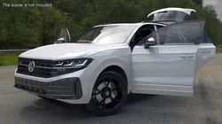Volkswagen Touareg 2024 White Rigged 3D model
