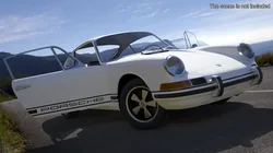 White Porsche 911 1968 Rigged 3D model